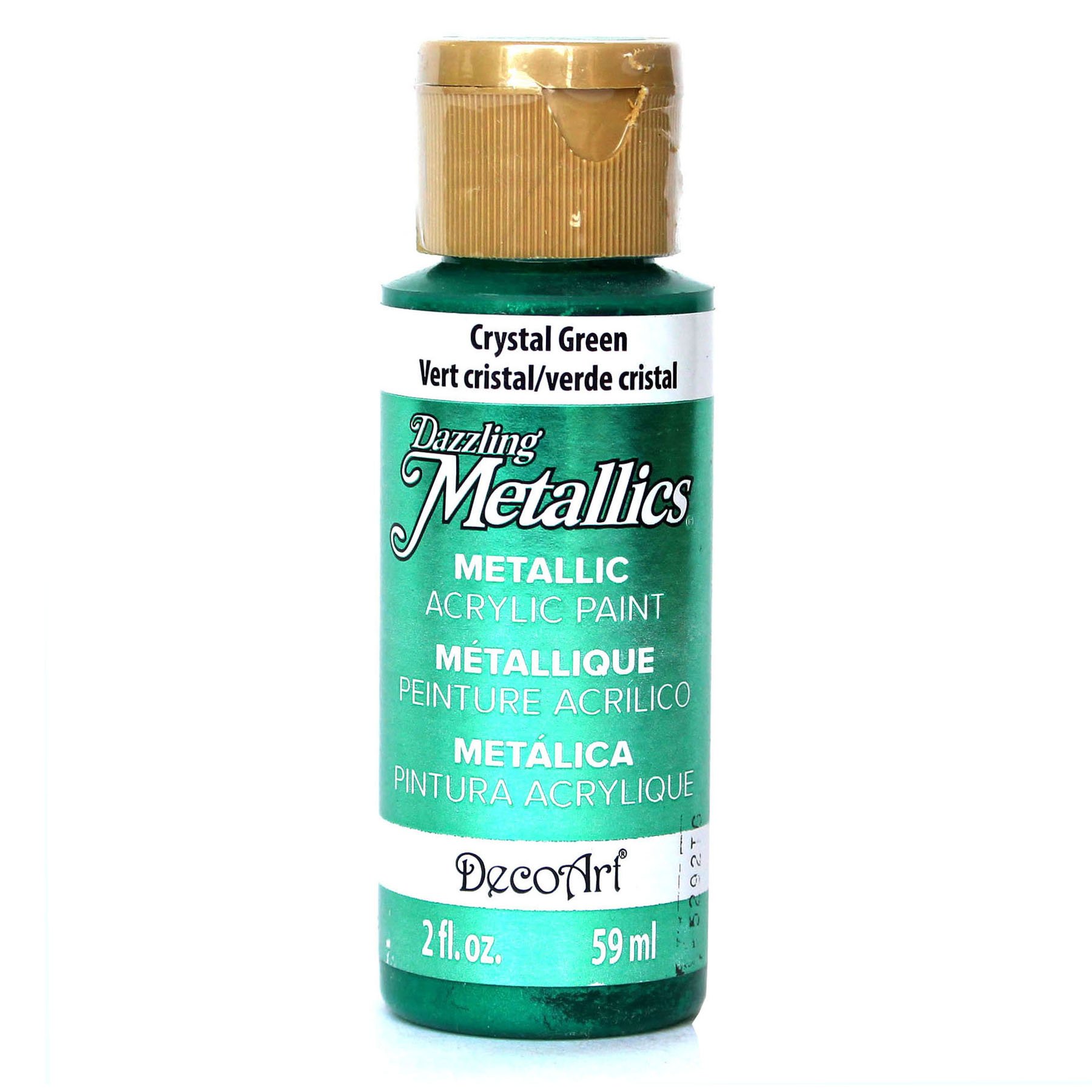 Deco Art Americana Acrylic Metallic Paint, Crystal Green, 59 ml (Pack of 1)