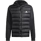 adidas Mens Essentials Hybrid Down Hooded Jacket