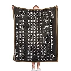 Table of Elements Blanket, Science 60 x 80 Inch