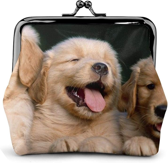Golden Retriever Dogs Puppies Pets Coin Purse Wallet Buckle
