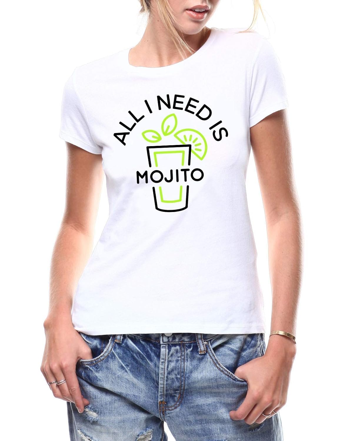 T Shirt Femme Humour Apero All I Need Is Mojito Hommes Produits Handmade Zwembaddebeemd Nl