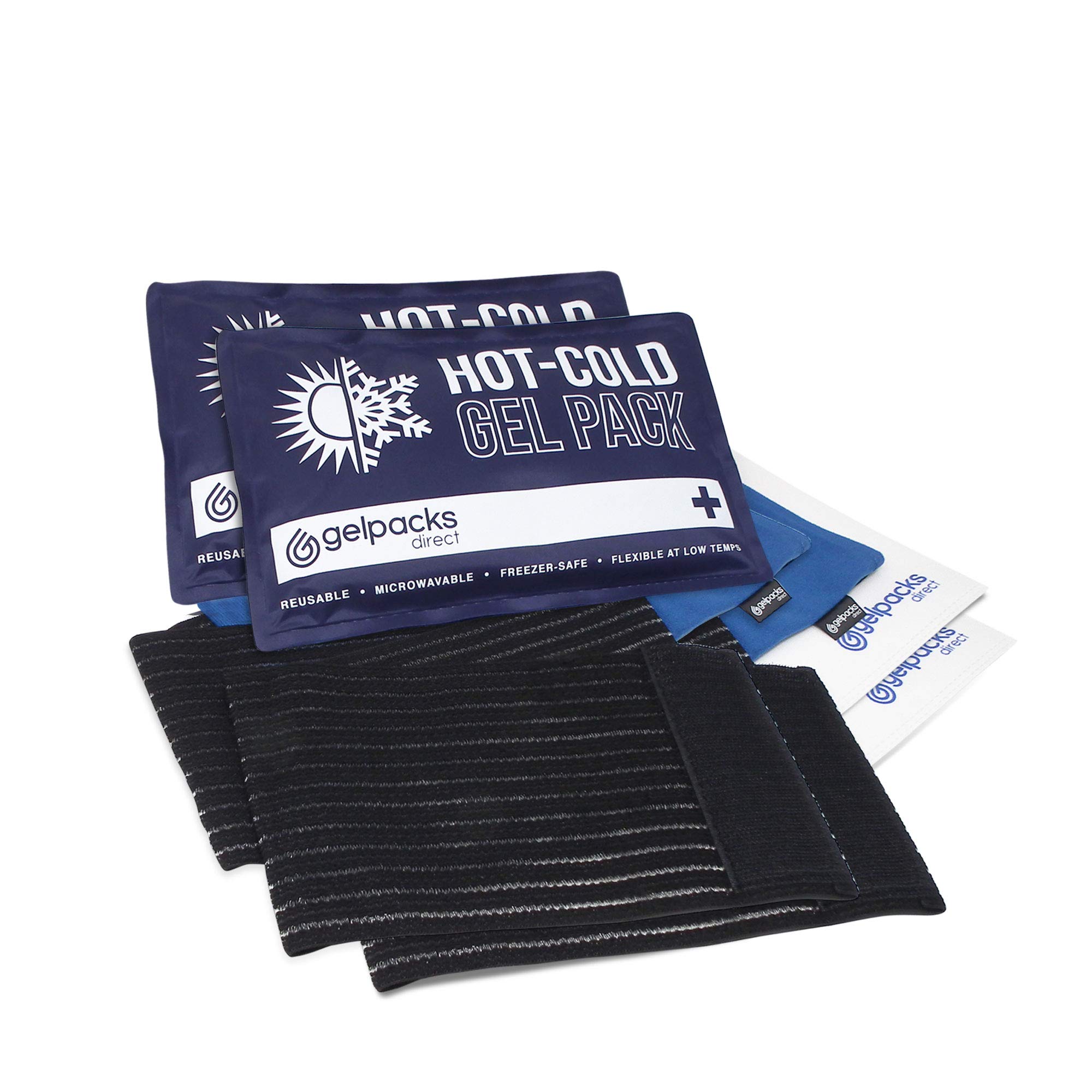 GelpacksDirect Reusable Microwave Heat Packs for Lower/Upper Back Pain Relief - Twin Pack