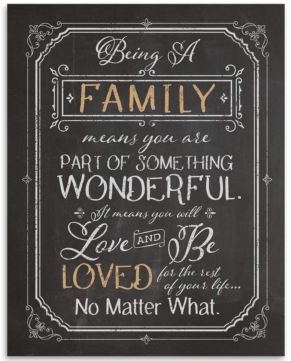 Being A Family Means You Are Part Of Something Wonderful