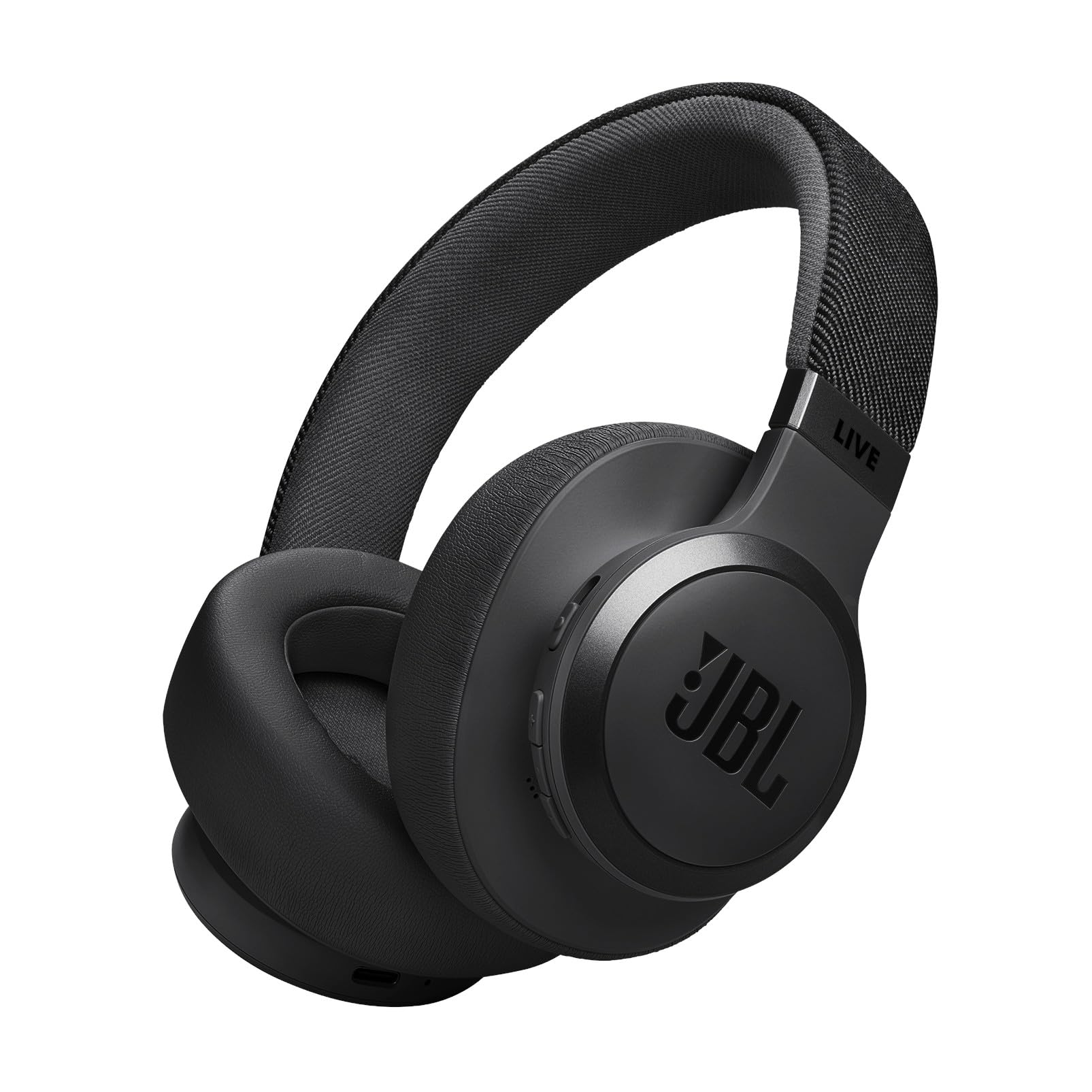JBL LIVE 770 NC スタイル/デザイン/ハイブリッドノイズキャンセリング/Bluetooth対応/マルチポイント/オーバーイヤーヘッドホン/ブラック/JBLLIVE770NCBLK の商品画像
