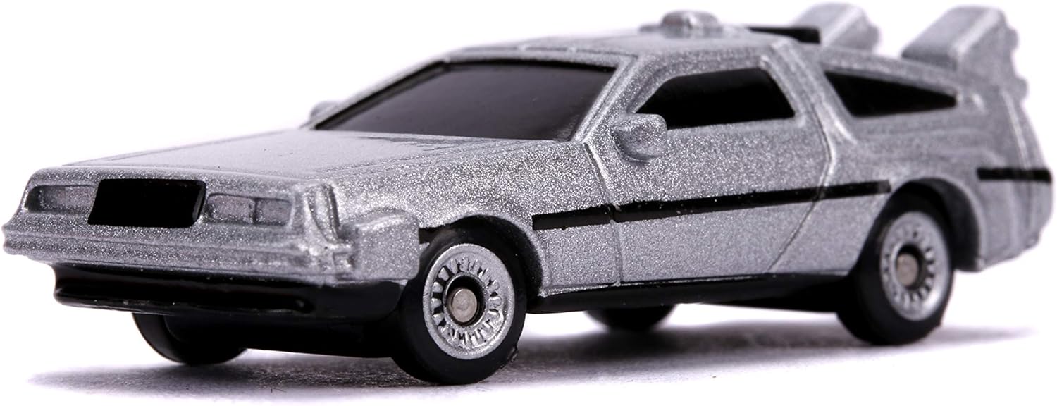 Jada JAN31583 Back to the future time machines Nano 3 Car Set, Multicolor, Small - Image 3