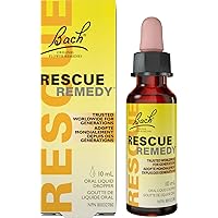 Rescue Remedy Bach RESCUE REMEDY Dropper 10mL, Natural Flower Essence, Vegan, Gluten and Sugar-Free (Pack of 1) 10 ml (Pack o