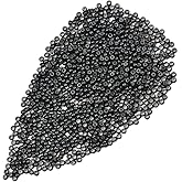 200 Pcs 3.0mm Silicone Lined Beads Nano Beads for Hair Extensions Copper Nano Ring for Nano Tip Extension (Black)