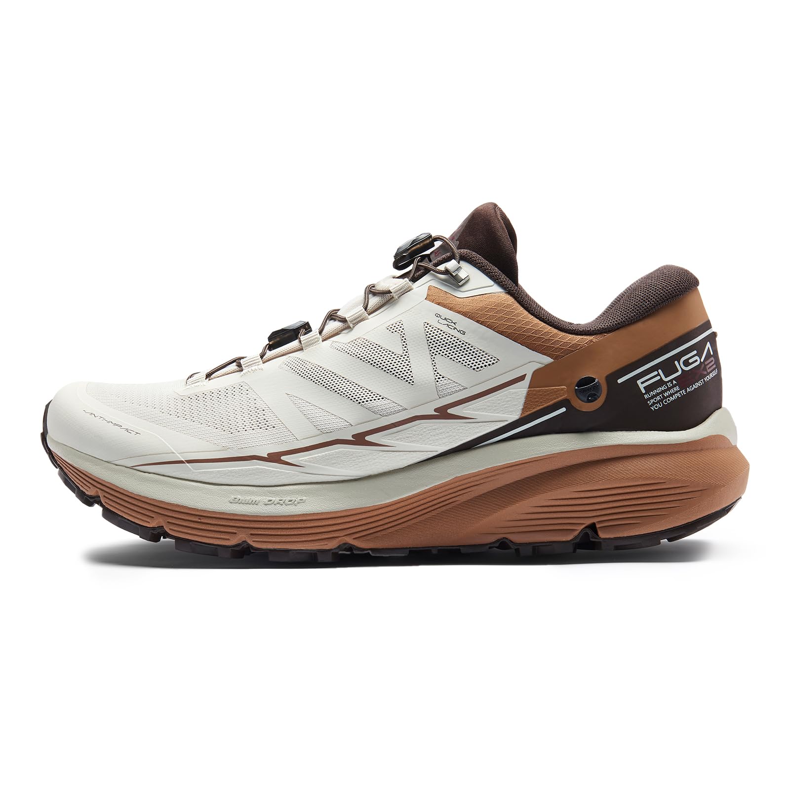 Photo 1 of KAILAS Men's FUGA EX2 Trail Running Shoes Non-Slip Lightweight Jogging Shoe Walking Hiking Outdoor Footwear Sport Sneakers Chalk US 7
