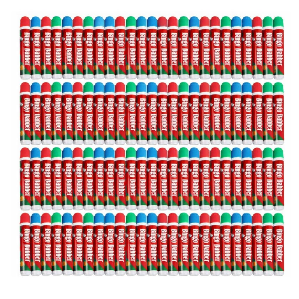 Sixstore Set of 144 - Bingo Dabber Non Drip Dot Markers Stationary Bingo Marker Pens Dauber Playing Bingo Tickets Flyers Lotto Game