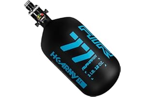 HK Army HPA Paintball Tank - Lightweight Alpha Air Carbon Fiber Compressed Air Tank - 48ci/4500 psi