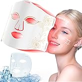 IYSOJSLUNN Red Light Therapy Mask for Face, 2 in 1 Ice Pack and Light Therapy 7+1 Near Infrared Healing Face Mask Light Therapy, Portable Rechargeable Redlight-Therapy Device Face Anti Aging Wrinkles