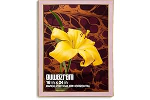 euwazram Suede 18x24 Frame - Single Frame, Christmas Elegant Pink 18 x 24 Poster Frame, 18x24 Picture Frame for Artwork Puzzles Photos and Movie Posters