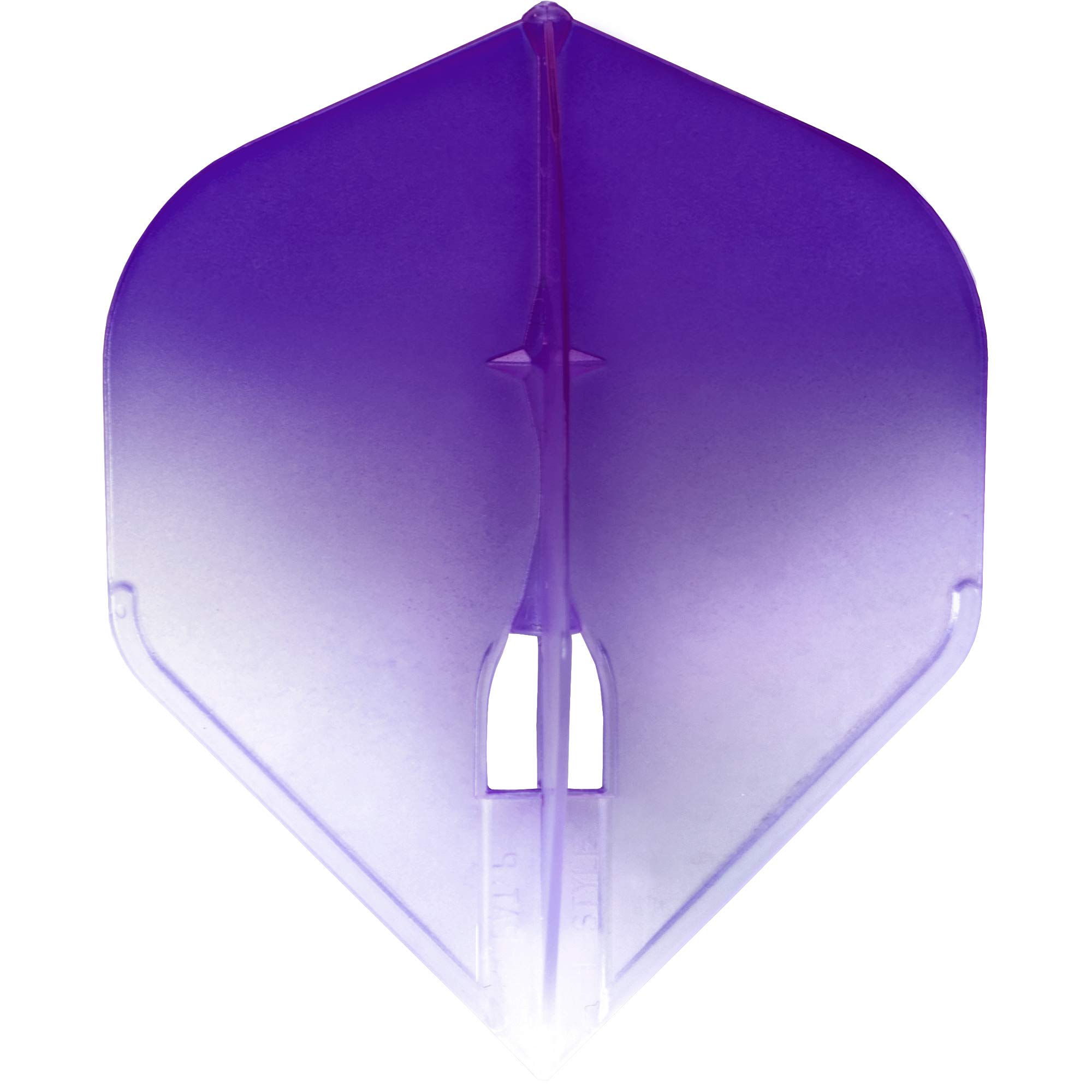L-Style LS506 L-Flight Pro | Champagne Dart Flight Pro in Standard Shape with Two Tone Gradient, L1, Purple/White