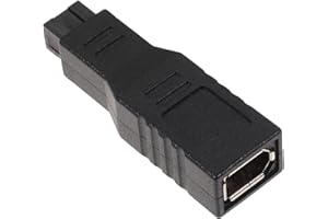LALAFINA 6 Pin Female Abs Material High-Speed Data Transfer to 9 Pin Male Adapter Cable for Replacement