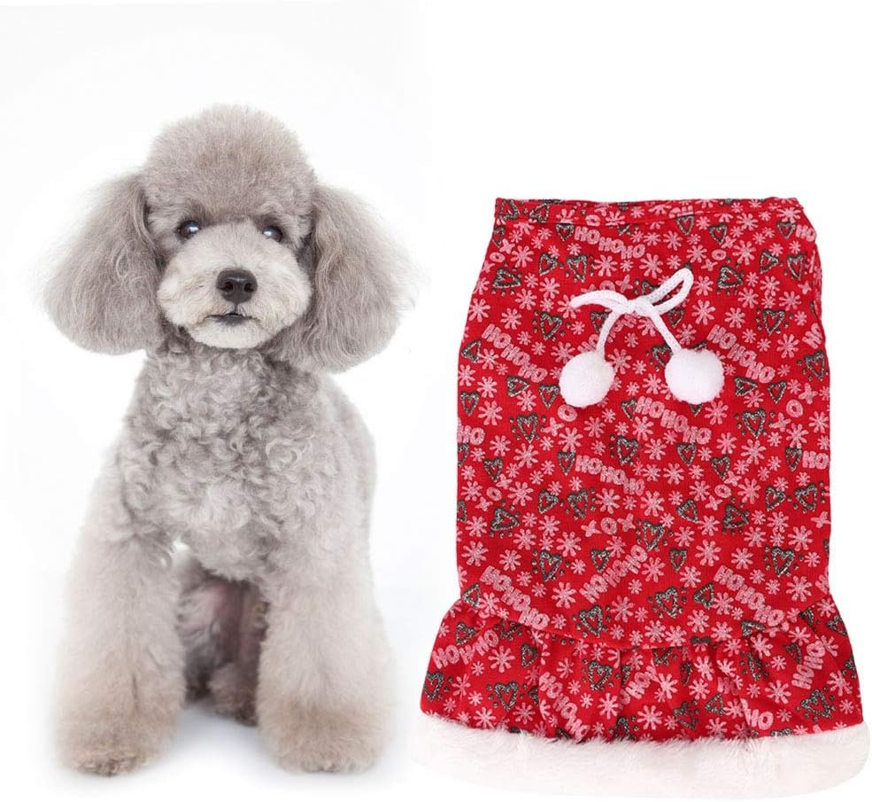 Goick Christmas Dog ClothesEasytowear and Take Off Christmas Dog Clothes with a Warm Function