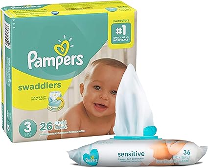 amazon pampers swaddlers size 3