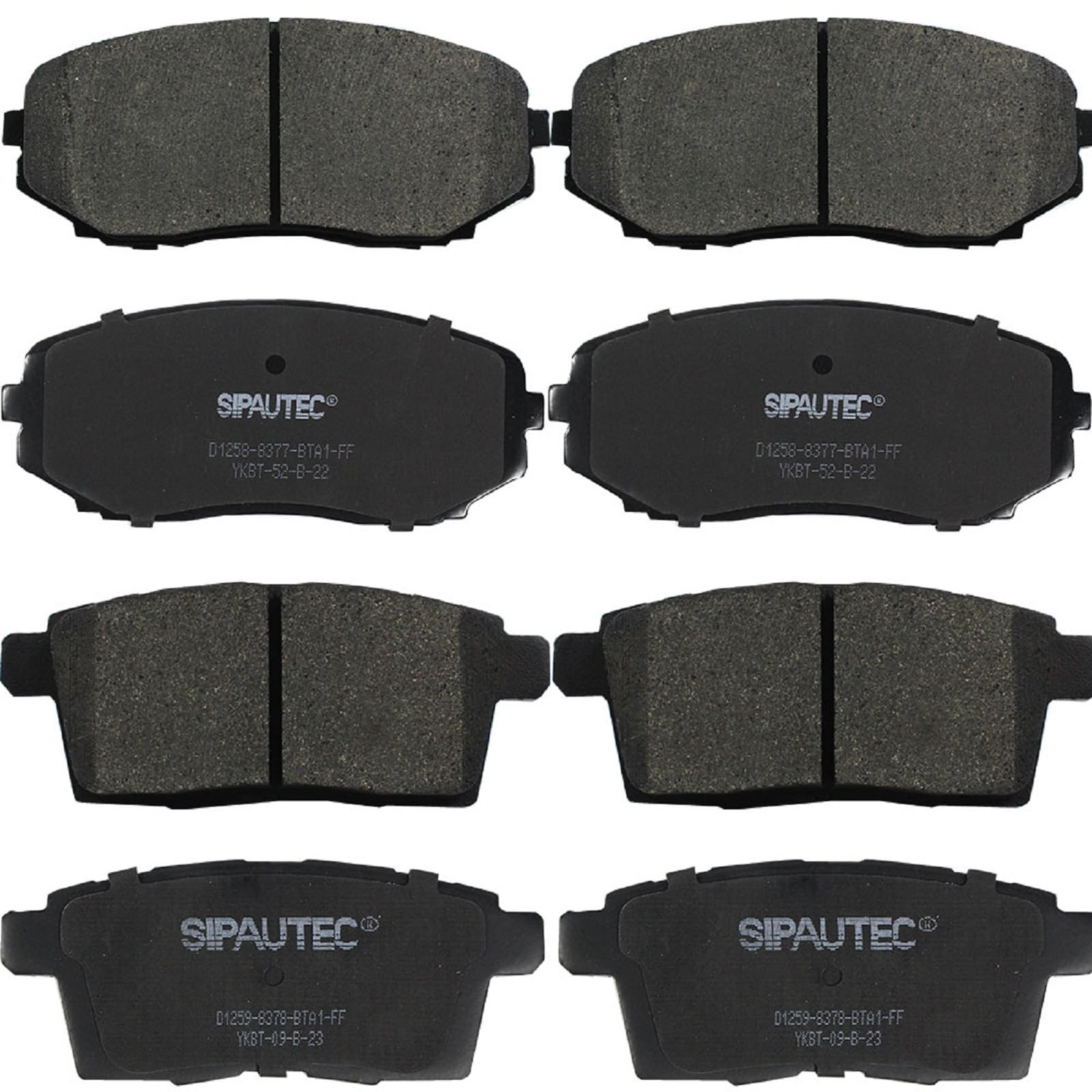 SIPAUTEC-Front and Rear Ceramic Brake Pads