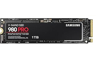 SAMSUNG 980 PRO SSD 1TB PCIe 4.0 NVMe Gen 4 Gaming M.2 Internal Solid State Drive Memory Card, Maximum Speed, Thermal Control
