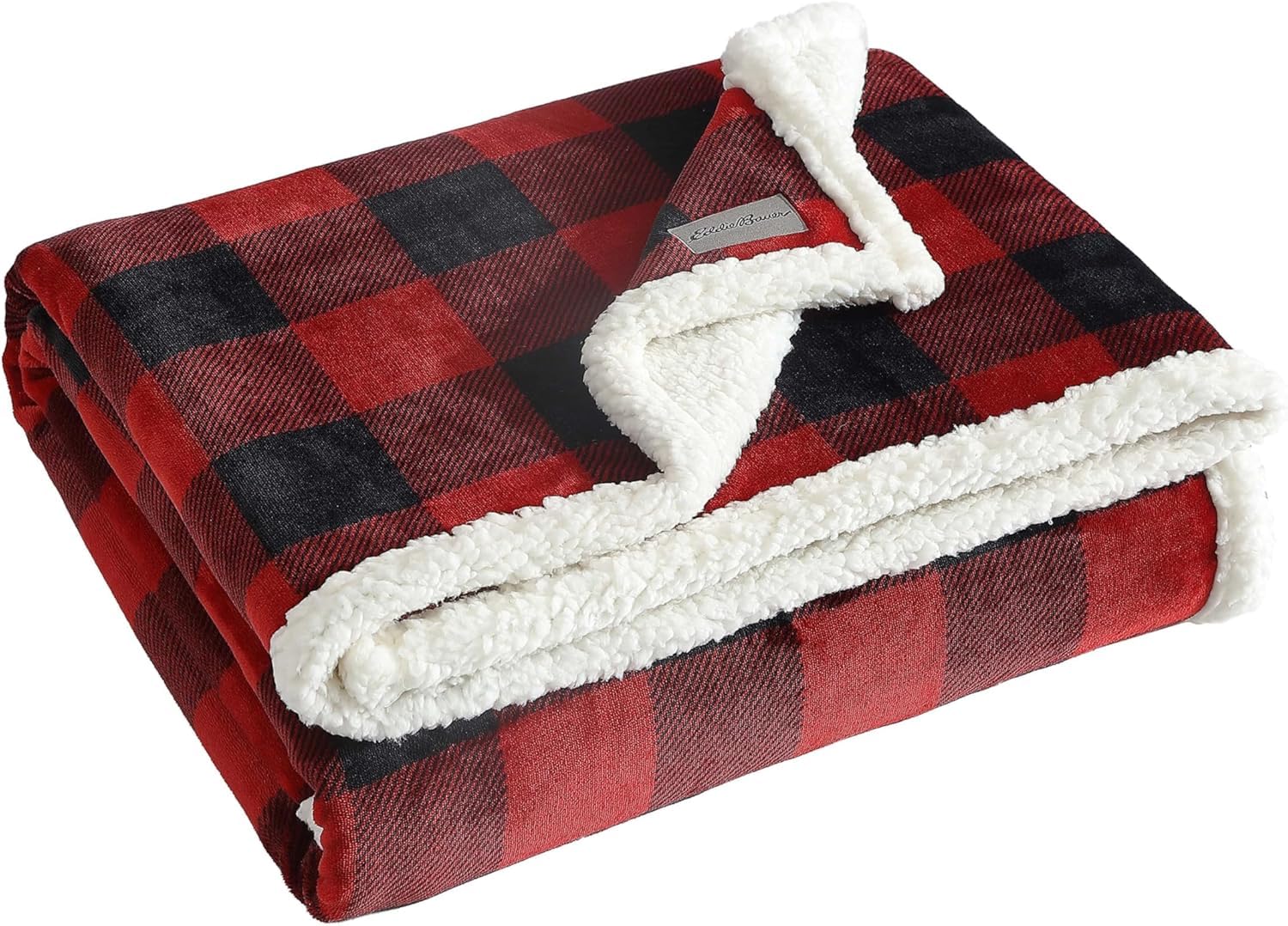 Eddie Bauer - Blanket, Super Soft Reversible Sherpa