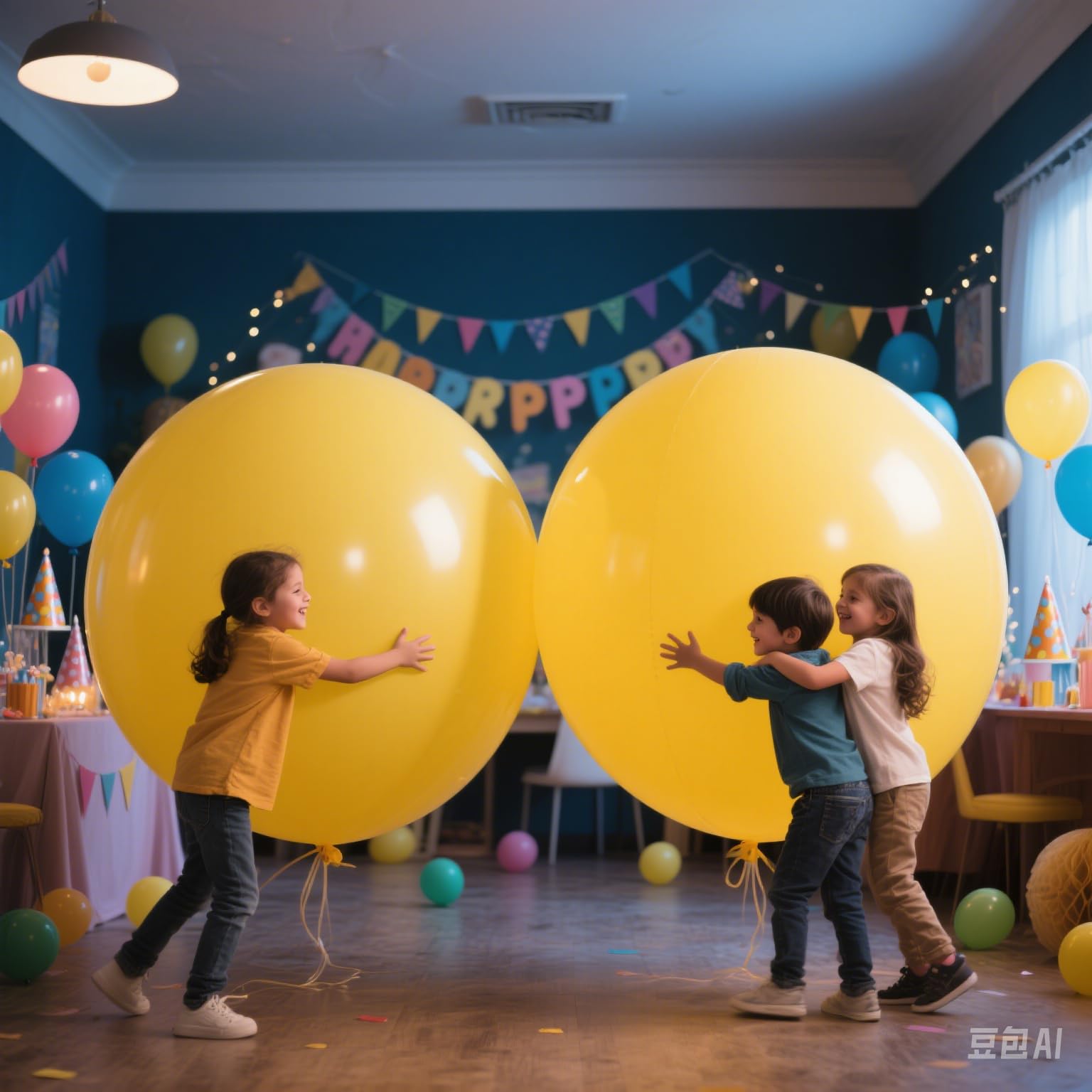 Photo 1 of 2 Pack Giant 72 Inch Yellow Balloons for Party Decorations Extra Large Latex Balloons, DIY Art, Drawing, Doodling Perfect for Creative Party Decor, Social Events & Kids Crafts (Yellow)