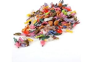 100PCS 1:100 Colorful Painted People Figures Models Mixed Seated and Standing for DIY Miniature Scenes