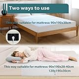RIQINXIN Silver Fiber Grounding Sheet 99x203cm Soft Organic Cotton Beige view 3