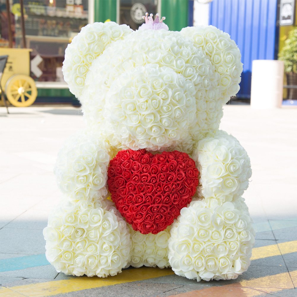 Fake Flower Heads, Mini Artificial Foam Rose Flower Head Fake Flowers Artificial Floral for Vase Filler Wedding Decoration Bridal Shower, 50 PCS