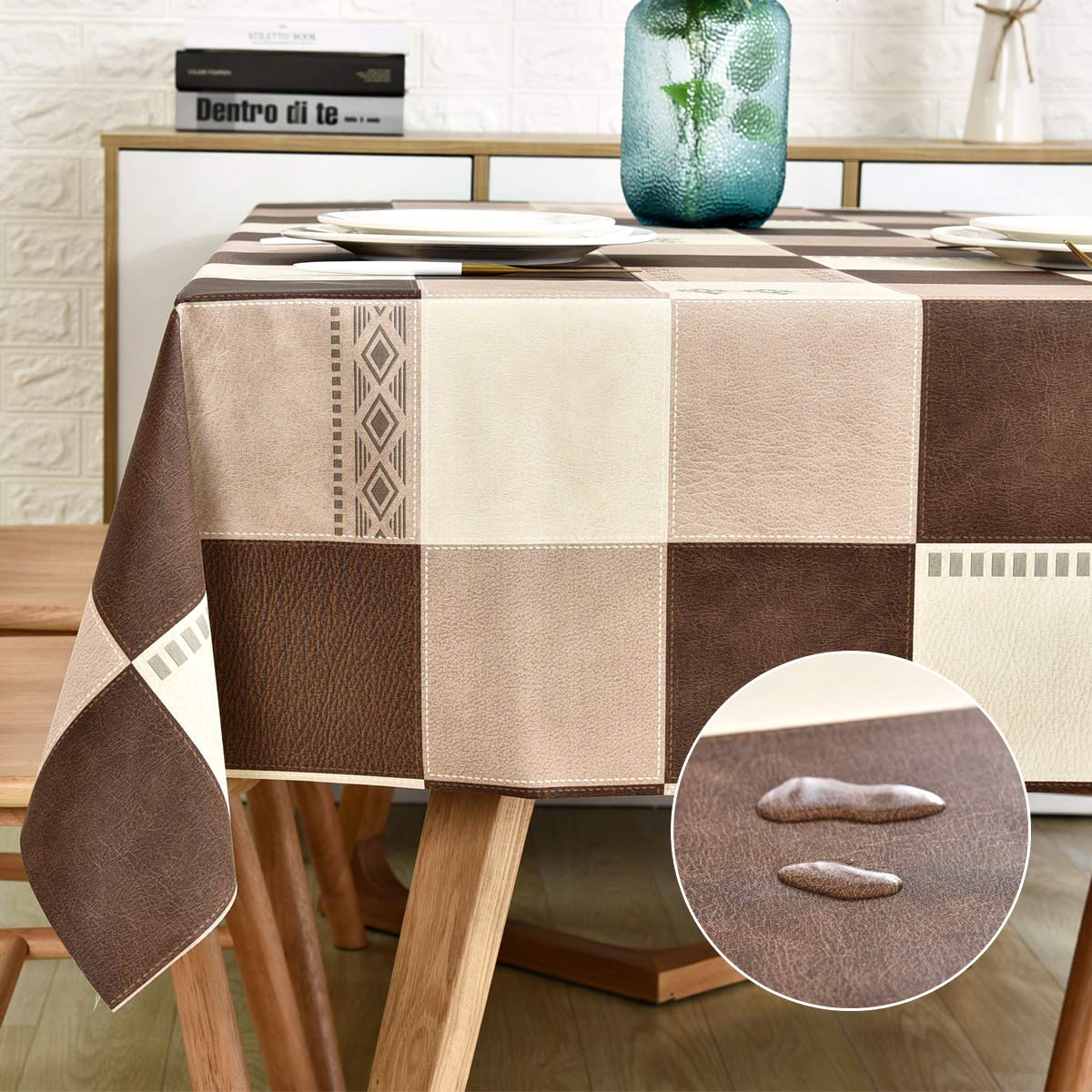 Best brown square table cloth