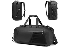 MOULYAN Gym Bag for Men with Shoes Compartment - 40L Duffle Bag for Travel with Wet Pocket & Laptop Compartment,Waterproof Carry On Sports Bags Gym Backpack with Water Bottle Holder