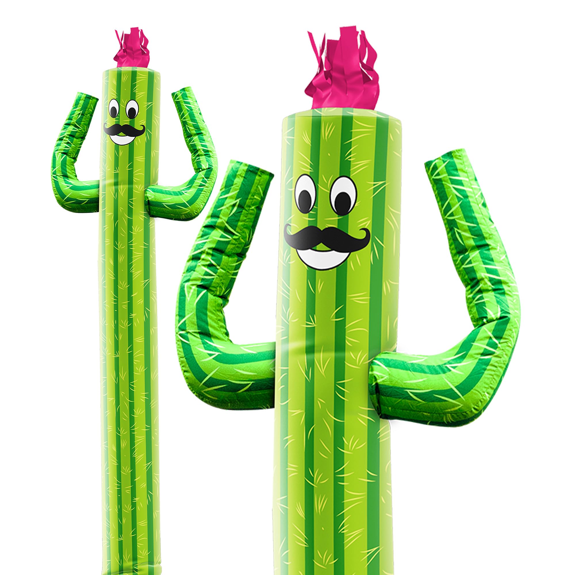 LookOurWay Air Dancers Inflatable Tube Man Attachment - 10 Feet Tall Wacky Waving Inflatable Dancing Tube Guy (Blower Not Included) - Character Themed - Cactus — image 1