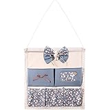 EGAROTS ウォールポケット壁掛け収納式鍵など小物を入れる壁掛けの袋小物収納袋 (ピンク)