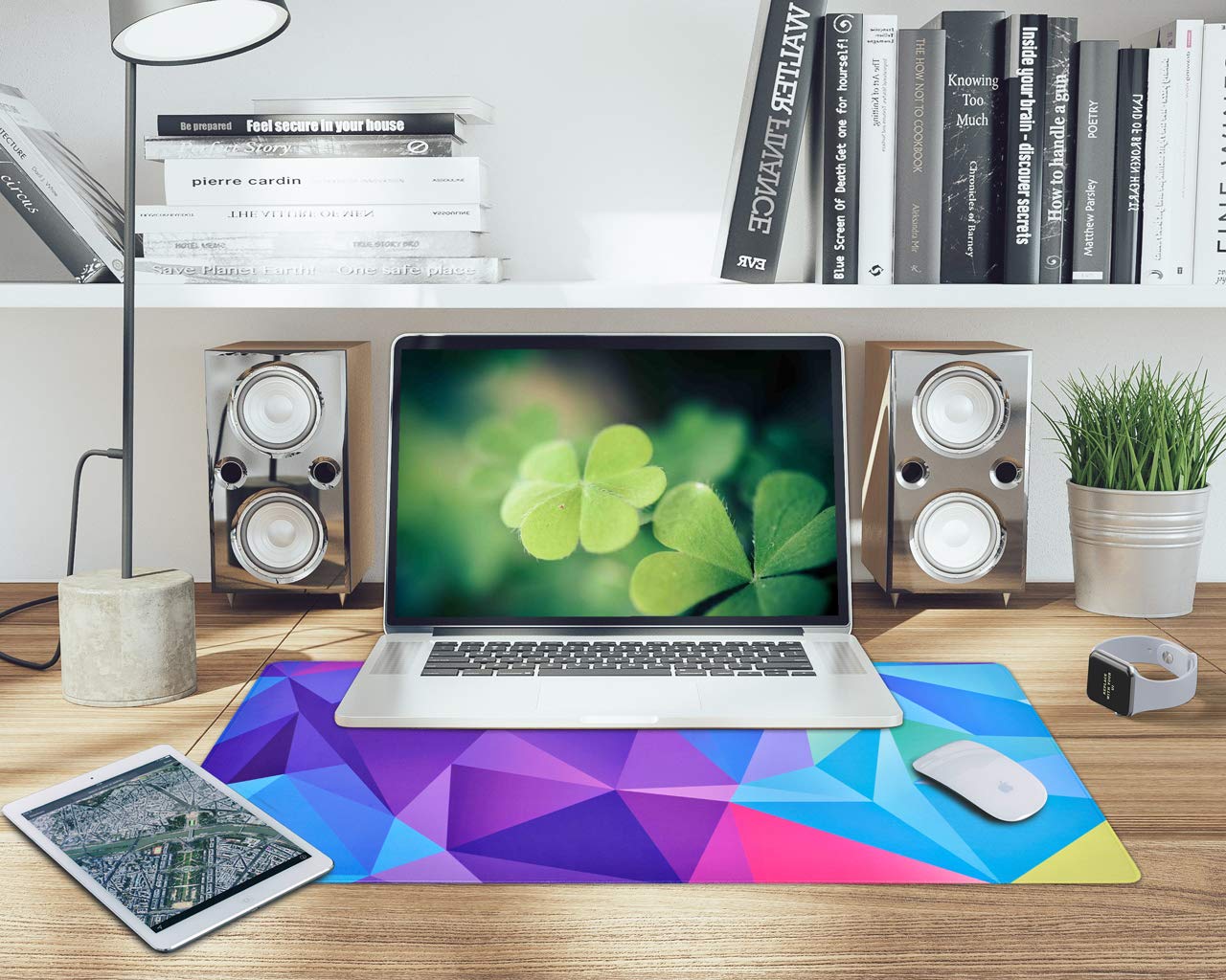 Mouse Pad Gaming Large Extended XXL(32×16×0.12inch) Laptop Mousepad for Computers Big Keyboard Desk Mouse Mat Anti Slip Stitched Edges Water Resistant Long Full Desk Writing Mat-Cute Graphics Designs