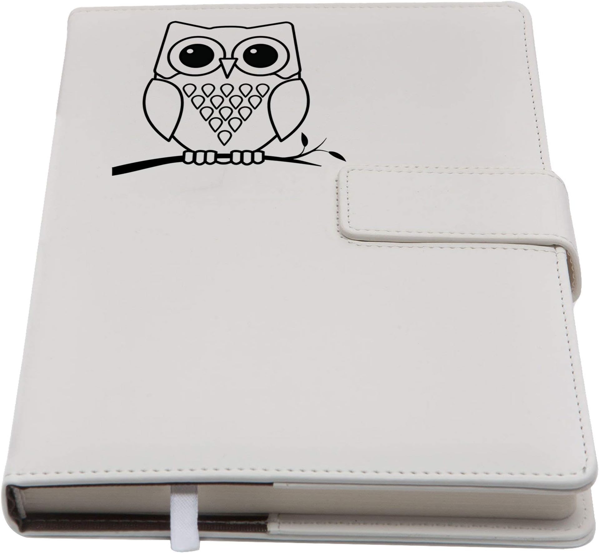 The Owl Journal | Magnetic Refillable Writing Journal, Faux Leather Journal With Lined Pages, 5 x 8 Inch, 200 Pages | Diary, Notebook, or Personal Journal For Women | from The Amazing Office