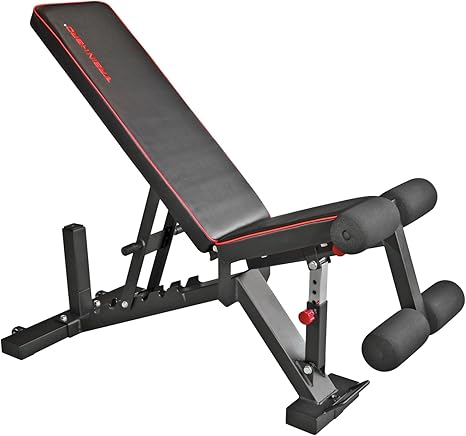 7 5 Cm Extra Dicke Polster Trainhard Premium Hantelbank Verstellbar Als Flachbank Schragbank Negativbank Mit Bein Fixierung Und Transportrollen Belastbar Bis 450kg Fsnf Org