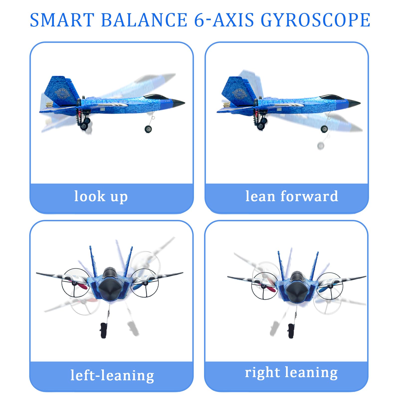crohorizon RC Plane Flighter Jet Toys for Teen Adult,2 CH Foam Remote Control Airplane for Age Over 14 Years and up,F35 Gravity Gliders Aircraft with 3 Batteries for Beginner Red