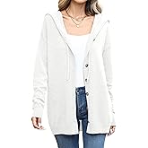 TASAMO Women's Button Down Hoodie Cardigan Sweaters Long Sleeve Fall Fashion Open Front Knit 2025 Winter Outerwear Coats