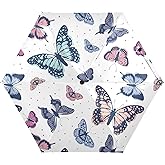 JHKKU Mini Travel Umbrella, Small Compact Windproof Portable Umbrella for Sun and Rain UPF 50+ UV Protection