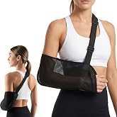 Aeaocvo Arm Sling for Shoulder Injury, Adjustable Sling for Arm | Breathable Mesh Arm Sling for Shower for Shoulder, Elbow, Wrist, Sling Forearm, Right Left Arm for Men Women