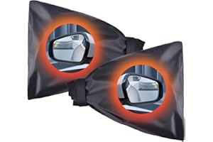 VAZIOYAR 2-Pack Side Mirror Covers, Rearview Protection Cover，Waterproof Winter Rearview Mirror Protector - Snowproof & Anti-Freeze Universal Design for Most Vehicles