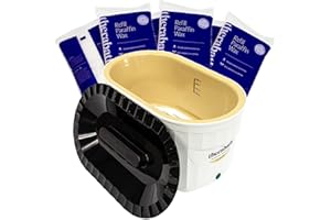 Therabath Professional Thermotherapy TB6 Paraffin Wax Bath - Limited Edition White & Gold Bath - Helps Relieve Arthritis & Muscle Stiffness - for Hands, Feet, & Body - Made in USA - 6 lb. ScentFree