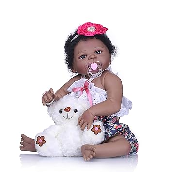  African American Reborn Baby Doll 22 Inch