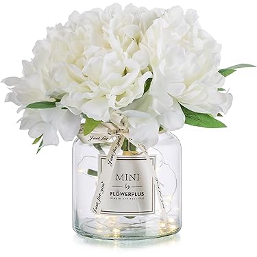 Vase à Fleurs En Plastique Aspect Céramique, Vase Incassable