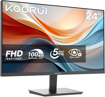 Monitor Ufficio 24 Pollici VA FHD 100Hz Eye Care Schermo E2412F