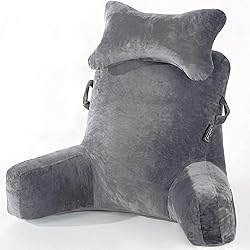 Reading Pillow-Bed Rest Pillow with Detachable Neck