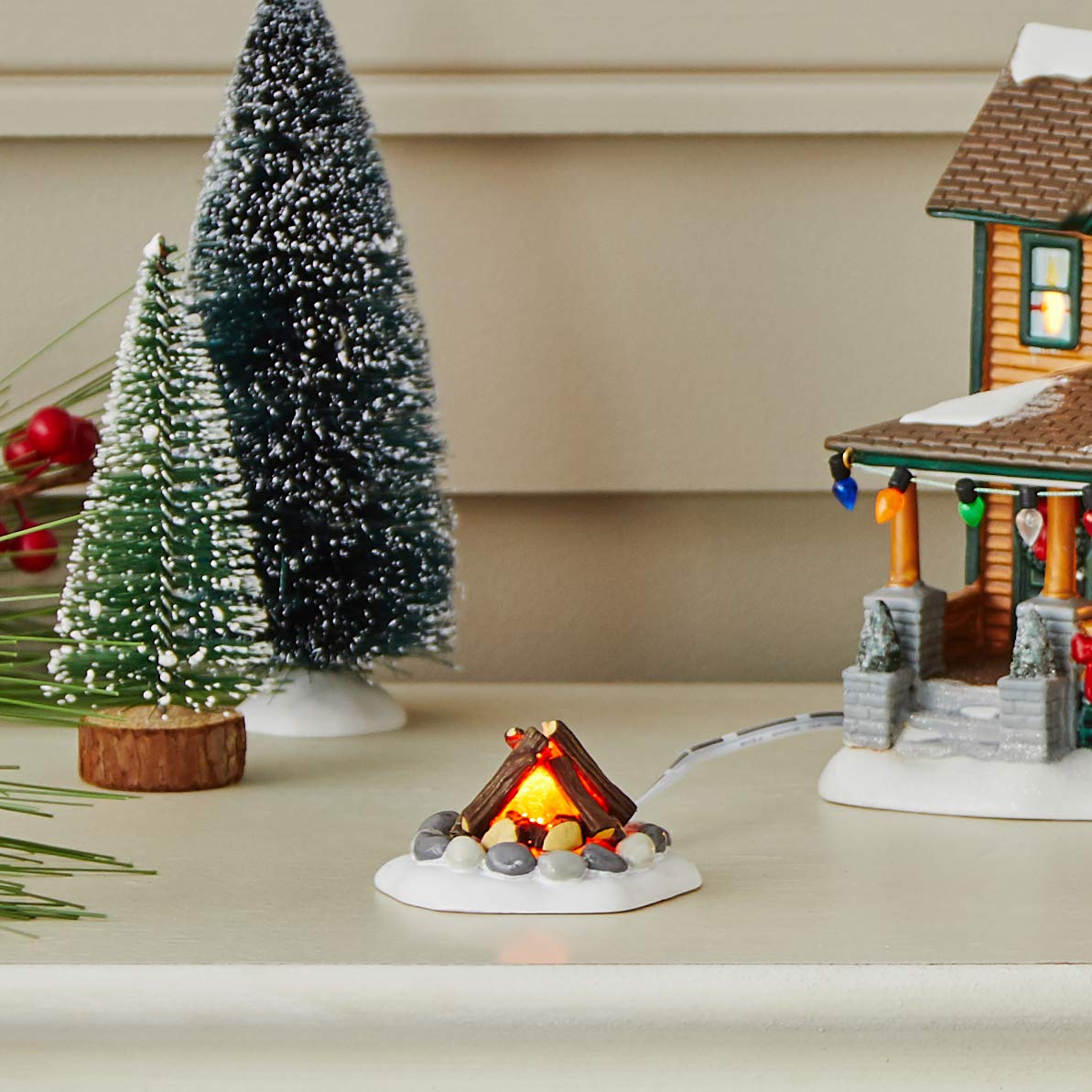 Village Cross Product Lit Fire Pit