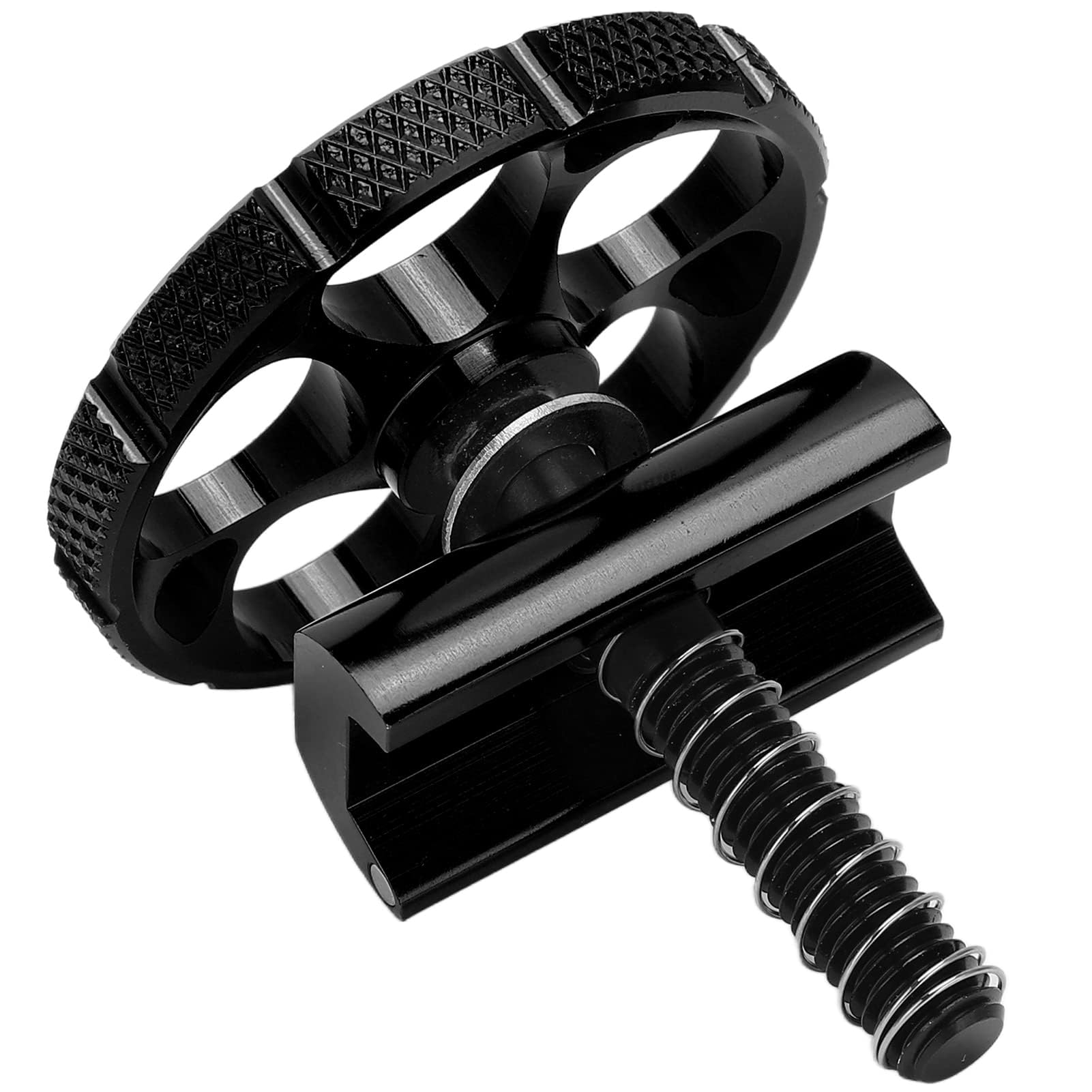 Bicycle Hingle Clamp C Buckle CNC Integrated Hinge Clamp Plate for Brompton Folding Bike(black)