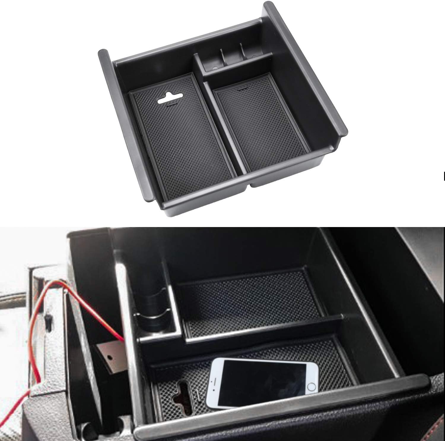 LivTee Center Console Organizer Tray Accessoies Armrest Box Secondary Storage Holder for Toyota 4Runner 2010-2019