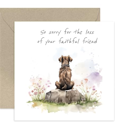 sympathy pet loss, condolence, pet, dog, cat Greeting Card for Sale by helkav