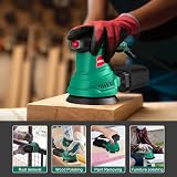 HYCHIKA Orbital Sander 300W 6 Speed 13000RPM 125mm 12 Sandpapers Dust Bag view 8
