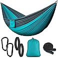 Camping Hammock Portable Nylon Hammocks with Tree Straps Single Lightweigtht Hammock Swing for Outdoors, Backpacking, Camping
